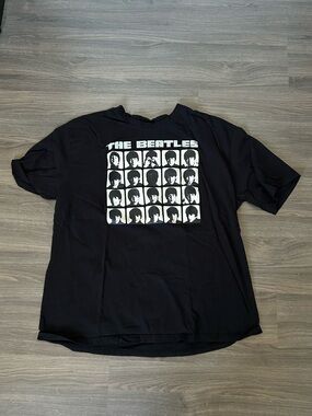 The Beatles Black and White A Hard Day’s Night Album Photo Grid Graphic Tee